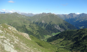Blick nach Kalkstein